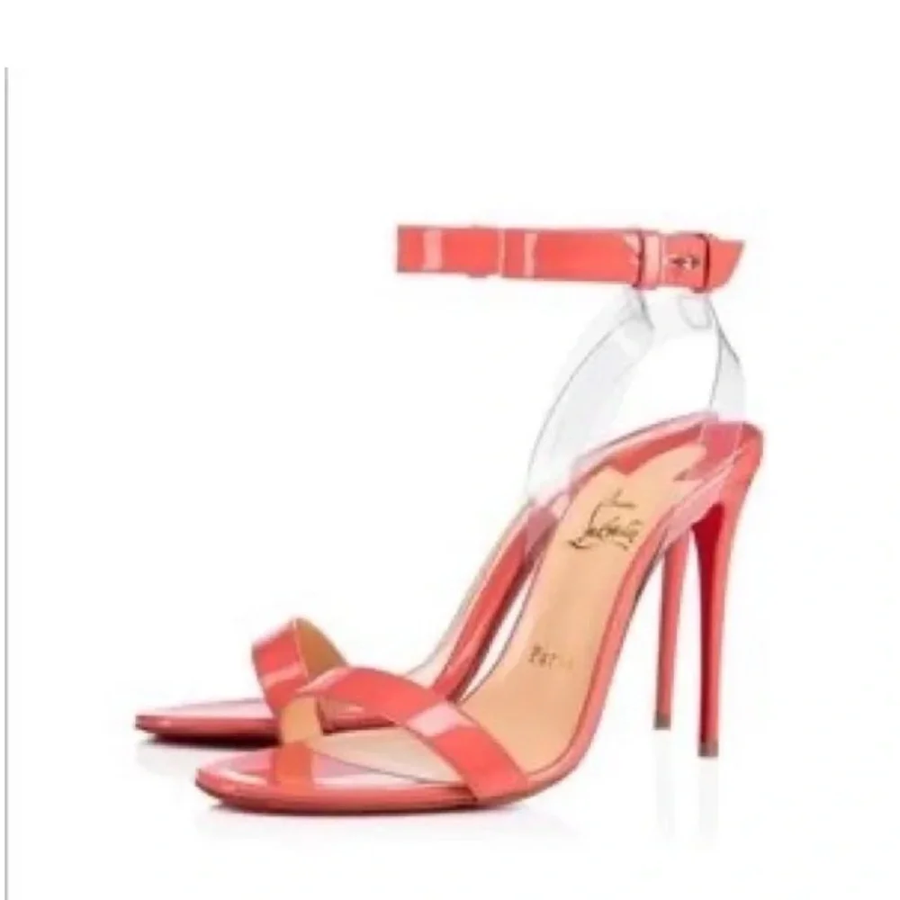Christian Louboutin Jonatina 100 Women's Coral Sandals